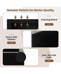 Slickblue 2-Cube Floor Standing Bookshelf with Adjustable Shelf