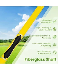 Hongge Individual Gold Club for Boys and Girls with Fiberglass Shaft and Headcover