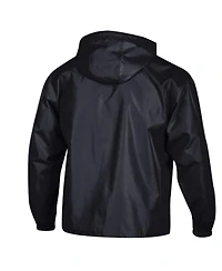 Champion Men's Black Atlanta Falcons Packable Windbreaker Half-Zip Jacket