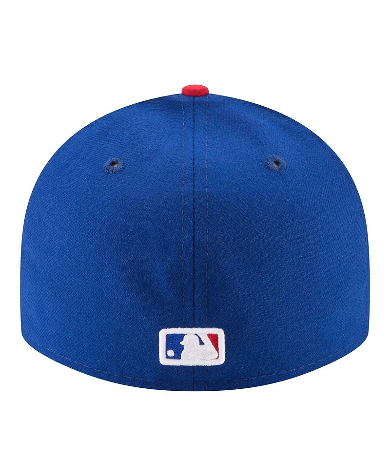 New Era Men's Royal Chicago Cubs 150th Anniversary Low Profile 59FIFTY Fitted Hat