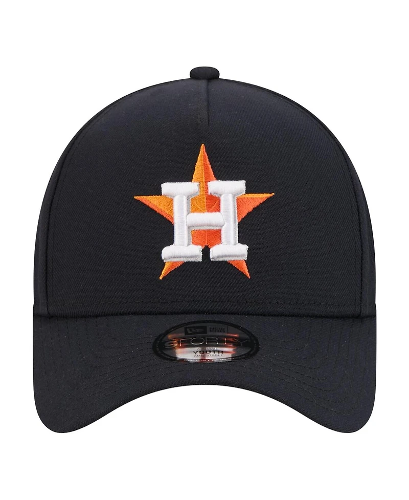 New Era Big Boys and Girls Navy Houston Astros 9FORTY A-Frame Adjustable Hat