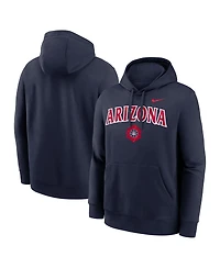 Nike Men's Navy Arizona Wildcats Space Basketball Club Fleece Hoodie