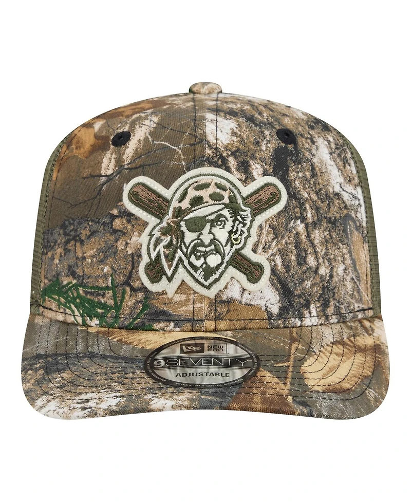 New Era Men's Camo Pittsburgh Pirates Realtree 9SEVENTY Adjustable Hat