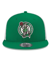 New Era Men's Kelly Green Boston Celtics Core Logo Meshback 9FIFTY Snapback Hat