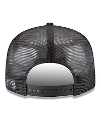 New Era Men's Black Denver Nuggets Core Logo Meshback 9FIFTY Snapback Hat