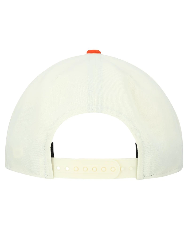 New Era Men's Cream Denver Broncos Upside Down 9FIFTY A-Frame Snapback Hat