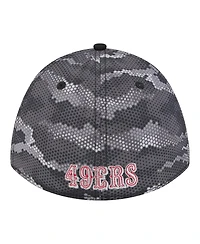 New Era Men's Black San Francisco 49ers Camo A-Frame 39THIRTY Flex Hat