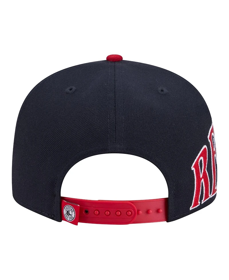 New Era Men's Navy/Red Boston Red Sox Stretched Two-Tone 9FIFTY Adjustable Hat