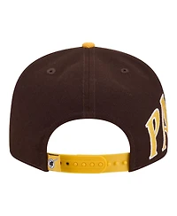 New Era Men's Brown/Gold San Diego Padres Stretched Two-Tone 9FIFTY Adjustable Hat
