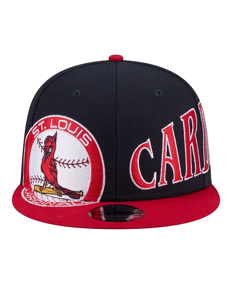 New Era Men's Navy/Red St. Louis Cardinals Stretched Two-Tone 9FIFTY Adjustable Hat