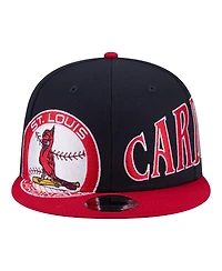 New Era Men's Navy/Red St. Louis Cardinals Stretched Two-Tone 9FIFTY Adjustable Hat