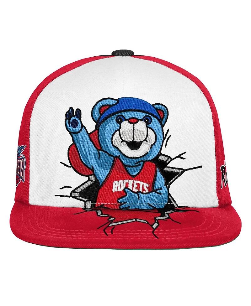 Mitchell & Ness Big Boys and Girls Red Houston Rockets Mascot Snapback Hat