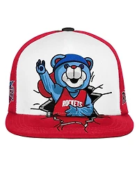 Mitchell & Ness Big Boys and Girls Red Houston Rockets Mascot Snapback Hat