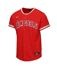 Nike Big Boys and Girls Mike Trout Red Los Angeles Angels Alternate Replica Jersey