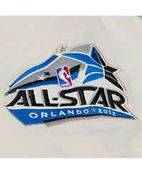 Mitchell & Ness Men's Cream Orlando Magic Hardwood Classics Chainstitch Premium T-Shirt