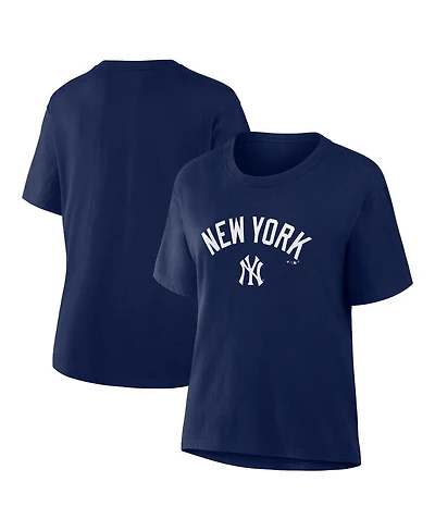 Fanatics Women's Navy New York Yankees Lockup Legacy T-Shirt