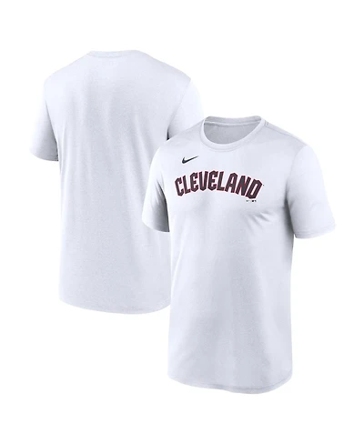 Nike Men's White Cleveland Guardians New Legend Wordmark Dri-fit T-Shirt