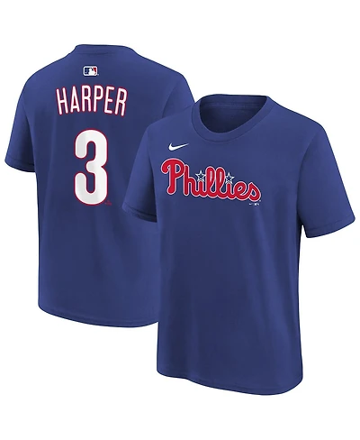 Nike Big Boys and Girls Bryce Harper Royal Philadelphia Phillies Name Number T-Shirt