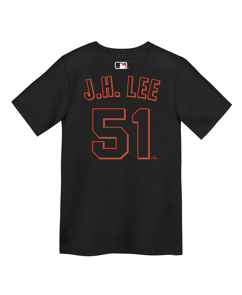 Nike Preschool Jung Hoo Lee Black San Francisco Giants Name Number T-Shirt