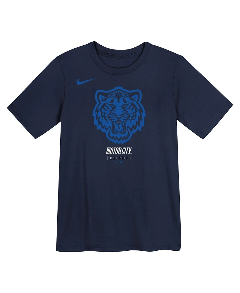 Nike Preschool Navy Detroit Tigers City Connect Logo T-Shirt