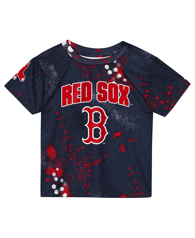Outerstuff Toddler 2-Piece Navy Boston Red Sox Pinch Hitter T-Shirt and Shorts Set