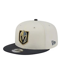 New Era Men's White/Charcoal Vegas Golden Knights Injection Localized Two-Tone 9FIFTY Snapback Hat