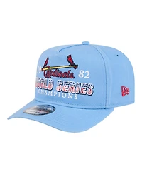 New Era Men's Light Blue St. Louis Cardinals 1982 World Series Champions Historic 9FIFTY A-Frame Snapback Hat