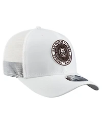 New Era Men's White San Diego Padres 2026 Spring Training Fan Pack 9SEVENTY Adjustable Trucker Hat