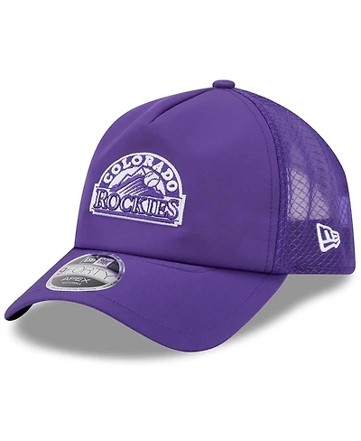 New Era Men's Purple Colorado Rockies 2026 Batting Practice Alternate Apex 9FORTY Adjustable Hat