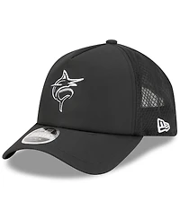 New Era Men's Black Miami Marlins 2026 Batting Practice Alternate Apex 9FORTY Adjustable Hat