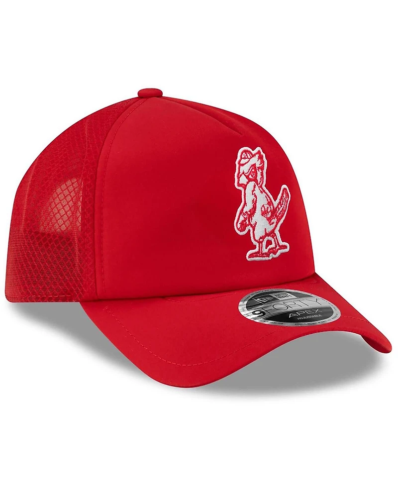 New Era Men's Red St. Louis Cardinals 2026 Batting Practice Alternate Apex 9FORTY Adjustable Hat