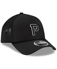 New Era Men's Black Pittsburgh Pirates 2026 Batting Practice Apex 9FORTY Adjustable Trucker Hat