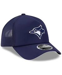 New Era Men's Navy Toronto Blue Jays 2026 Batting Practice Apex 9FORTY Adjustable Trucker Hat