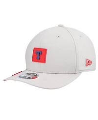 New Era Men's Gray Texas Rangers 2026 Clubhouse 9SEVENTY Adjustable Hat