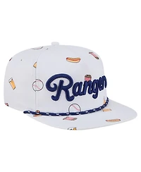 New Era Men's White Texas Rangers Team Cheer Rope 19TWENTY Adjustable Hat