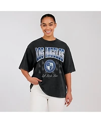 Wear by Erin Andrews Women's Black Los Angeles Dodgers Oversized Boyfriend T-Shirt