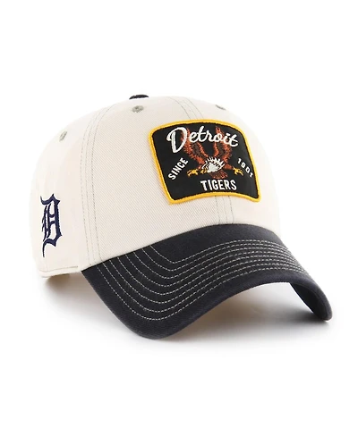 '47 Brand Men's Natural/Black Detroit Tigers Keepsake Collection Clean Up Adjustable Hat
