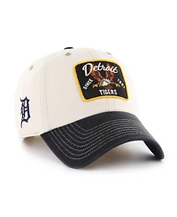 '47 Brand Men's Natural/Black Detroit Tigers Keepsake Collection Clean Up Adjustable Hat