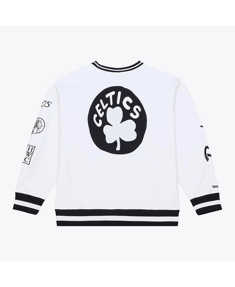 Mitchell & Ness Men's White Boston Celtics Arctic Fleece Sweatshirt