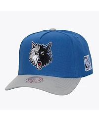 Mitchell & Ness Men's Blue Minnesota Timberwolves Hardwood Classics Legendary Away Pro-Pinch Adjustable Hat