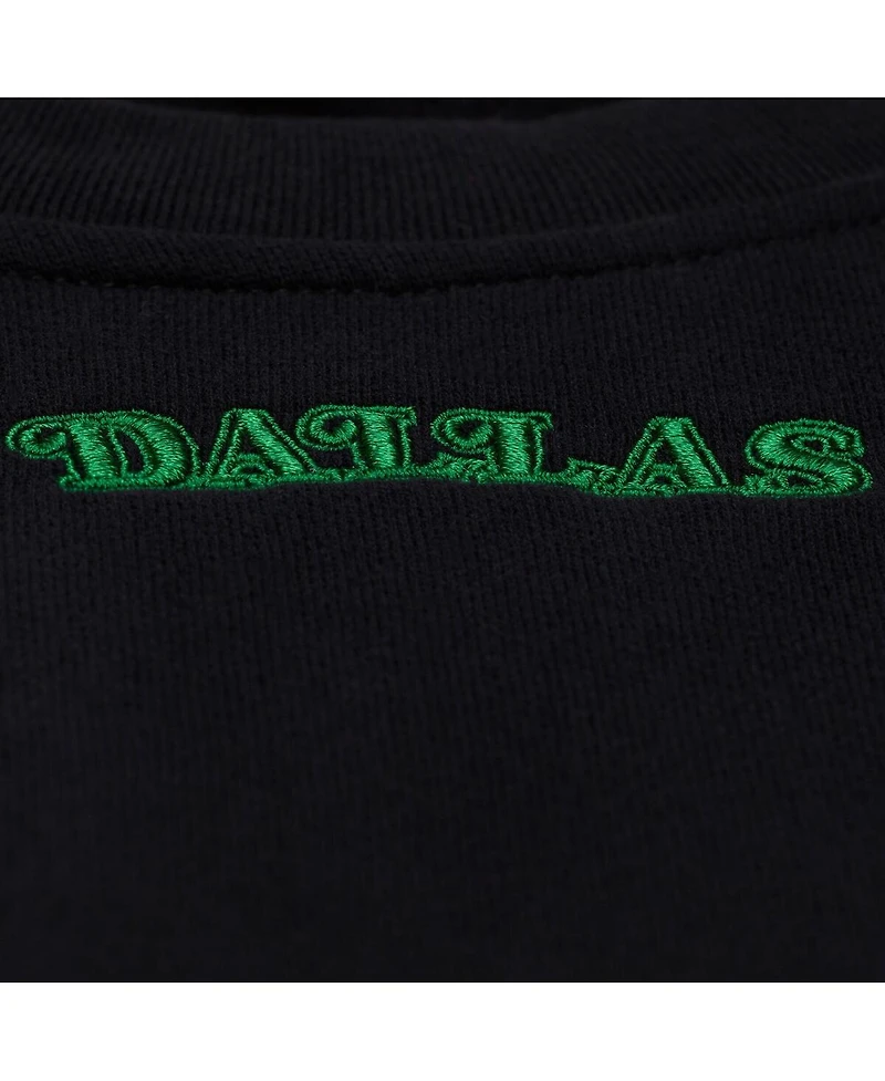 Mitchell & Ness Women's Black Dallas Mavericks Hardwood Classics Script Lightweight Sweatshirt
