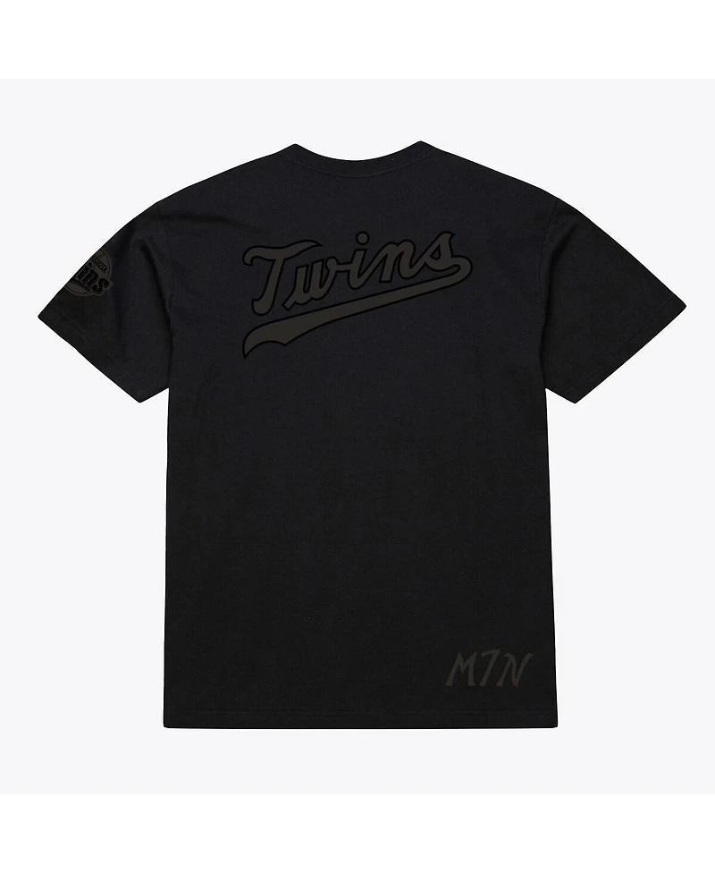 Mitchell & Ness Men's Black Minnesota Twins Cooperstown Collection Phantom T-Shirt
