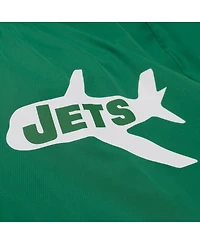 Mitchell & Ness Men's Green New York Jets Coaches Full-Snap Hooded Windbreaker Jacket