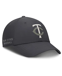 Nike Men's Anthracite Minnesota Twins Club Dri-fit Adjustable Hat