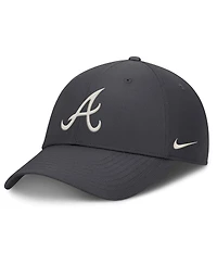 Nike Men's Anthracite Atlanta Braves Club Dri-fit Adjustable Hat