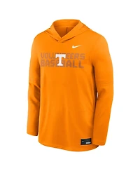 Nike Men's Tennessee Orange Volunteers Dugout Dri-fit Long Sleeve Hooded T-Shirt
