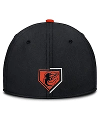 Nike Men's Black Baltimore Orioles Primetime Rise Dri-fit Flex Hat