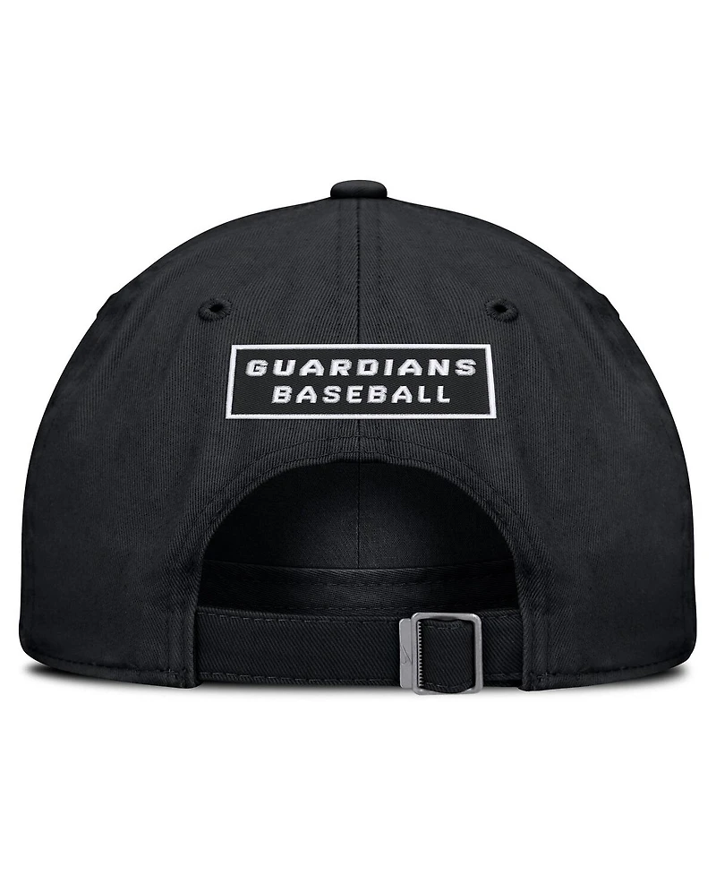 Nike Men's Black Cleveland Guardians Primetime Club Adjustable Hat