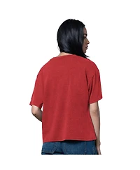 Starter Women's Heather Red Carolina Hurricanes Oversized Hall of Fame T-Shirt