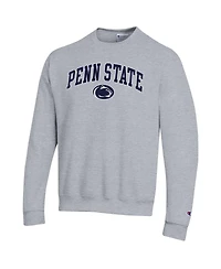 Champion Men's Heather Gray Penn State Nittany Lions Arch Over Logo Pullover Sweatshirt